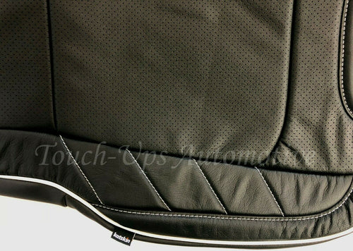 2015-2018 F-150 XLT SuperCrew KATZKIN Leather Seat Covers LIMITED Black Pearl