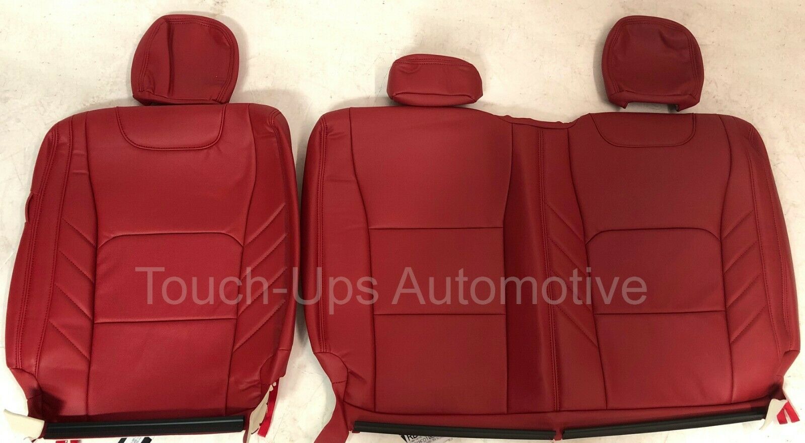2015-2020 Ford F-150 XLT STX SuperCrew Crew Cab Leather Seat Covers Red Limited