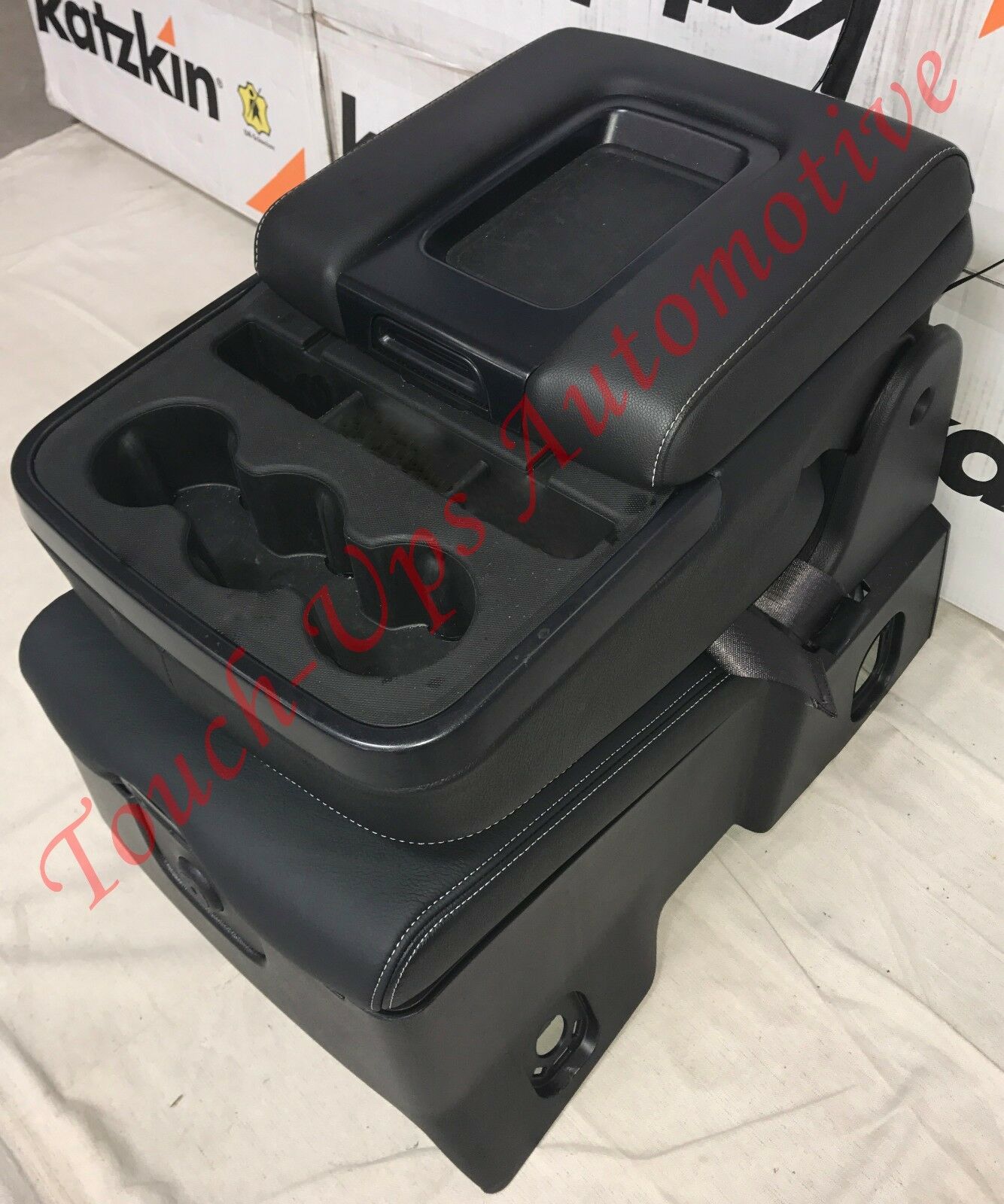 2014-2018 GMC Sierra Crew Cab SLE KATZKIN Black Leather Seat Covers Replacement