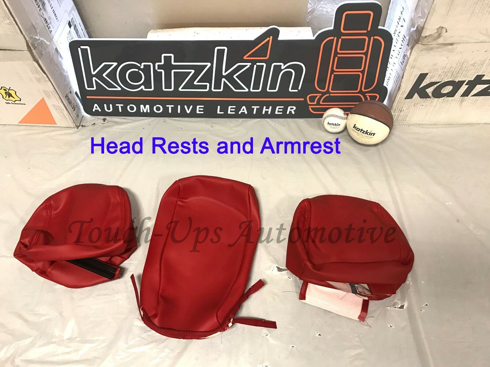 2015-2019 Dodge Challenger SXT RT Custom Design KATZKIN Leather Seat Covers Red