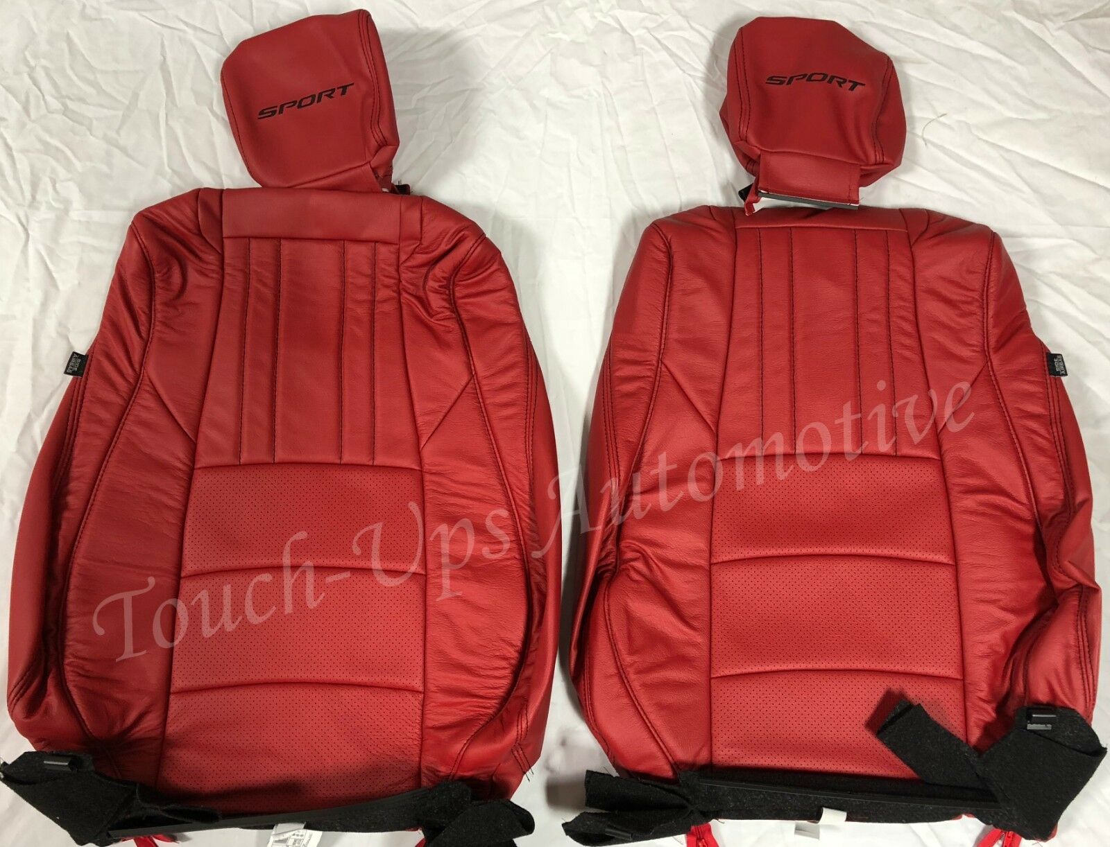 2018-2020 Honda Accord Sport EX Hybrid Sedan Red Blk Katzkin Leather Seat Covers