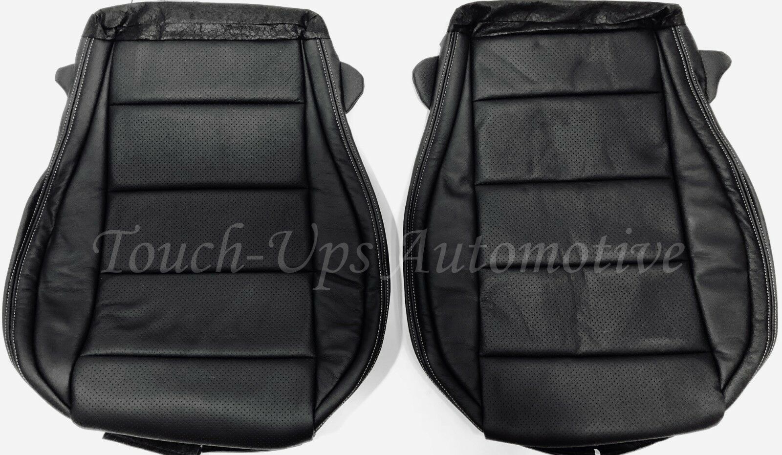 2015-2020 Ford Mustang GT V6 Eco Couple ALEA Black Ash Leather Seat Covers Kit