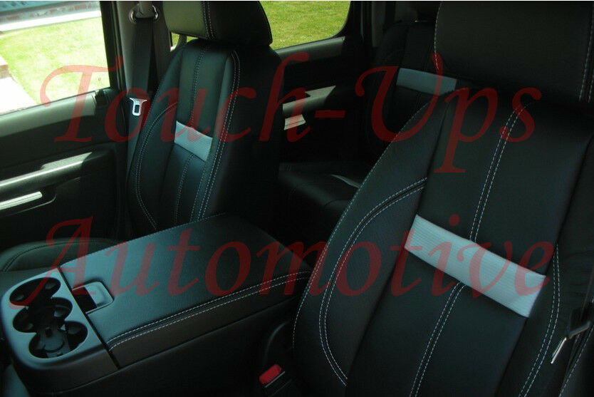 2007-2013 Chevrolet Silverado LT Crew Cab Black Nickle Katzkin Leather Seat Covers Kit