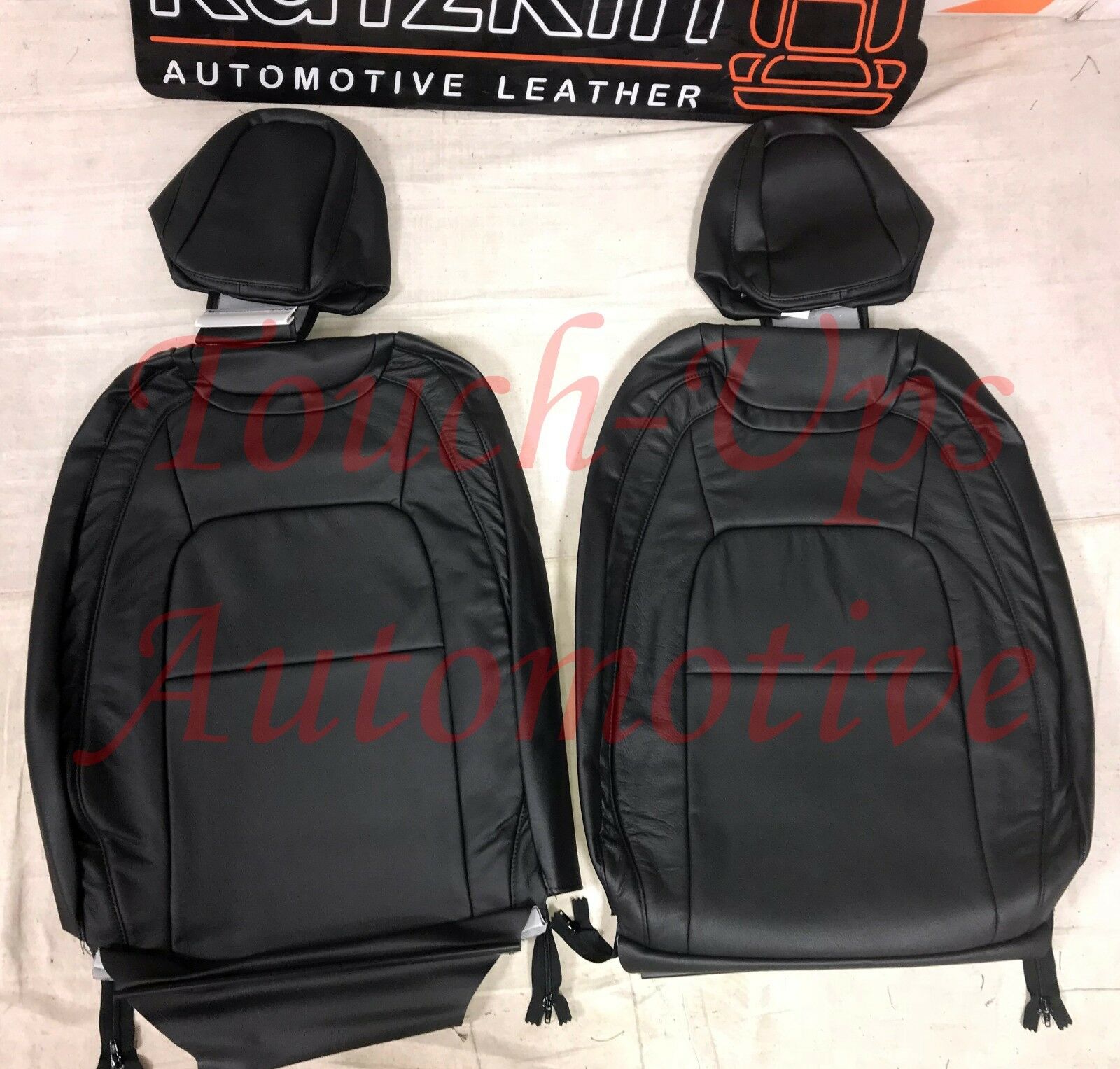 2019-2021 Colorado Crew Cab LT KATZKIN Leather Seat Covers Black Factory Match