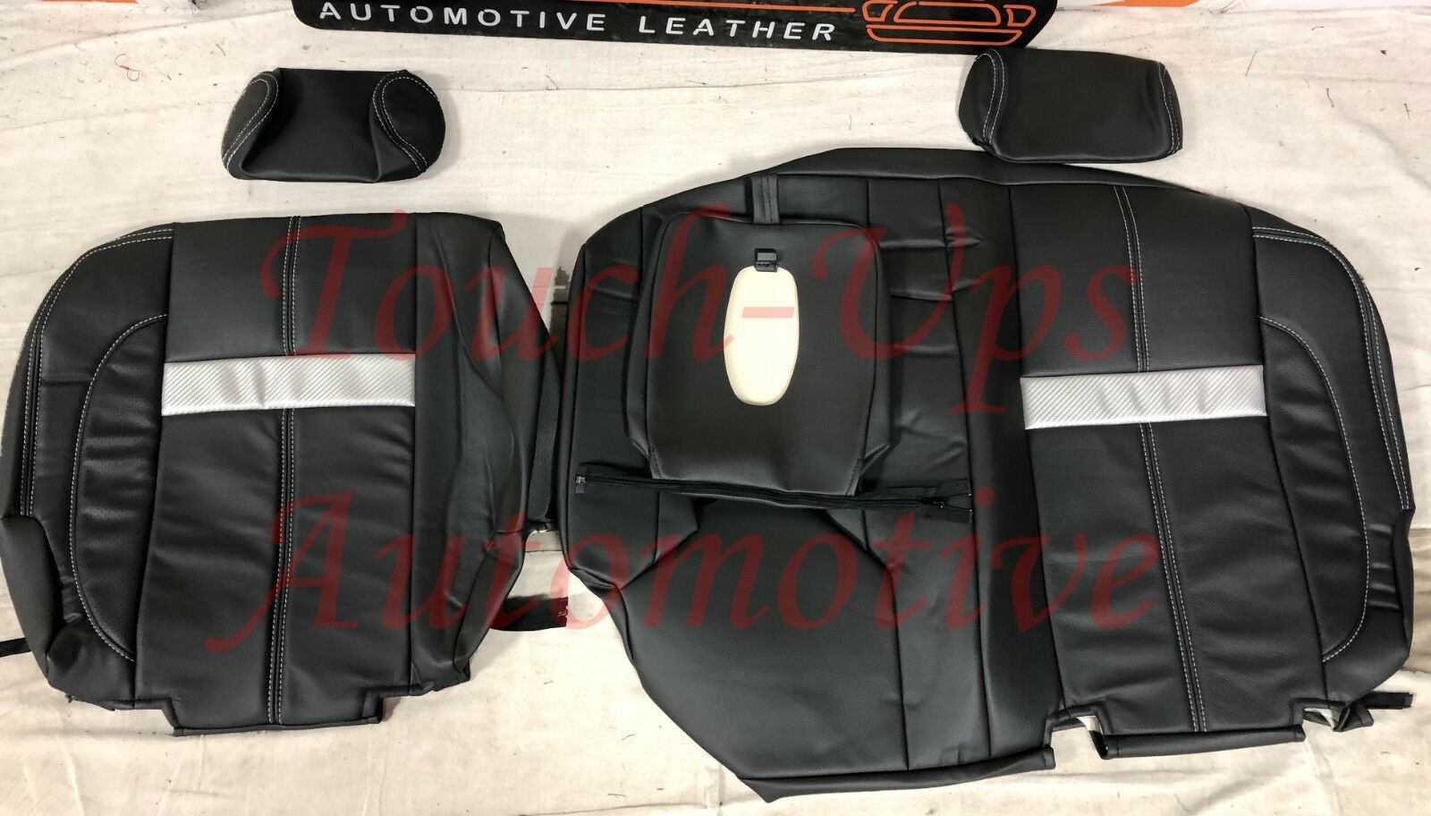 2007-2013 Chevrolet Silverado LT Crew Cab Black Nickle Katzkin Leather Seat Covers Kit