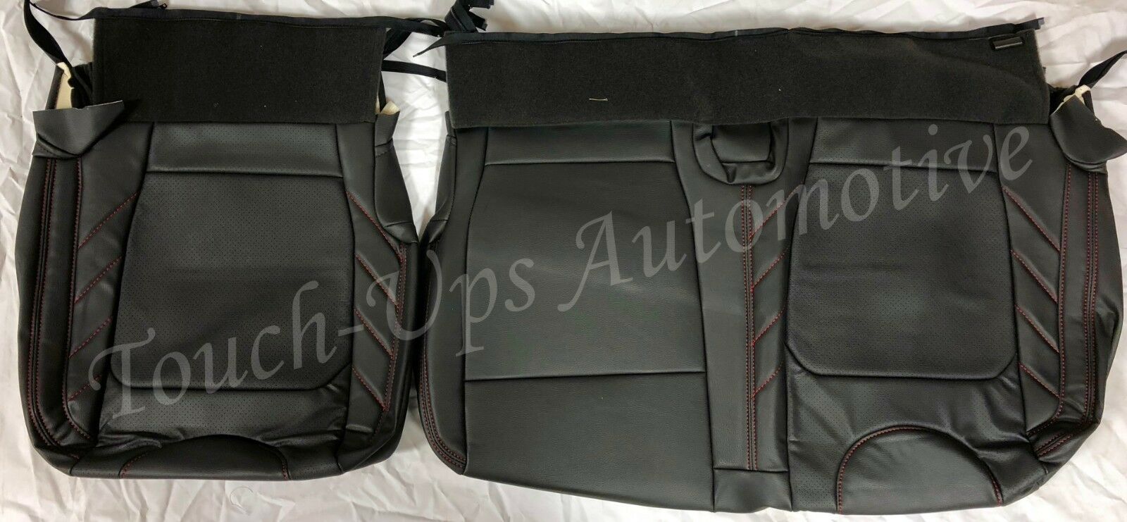 2015-2018 Ford F-150 XLT Super Crew KATZKIN Leather Seats NEW LIMITED Black Red