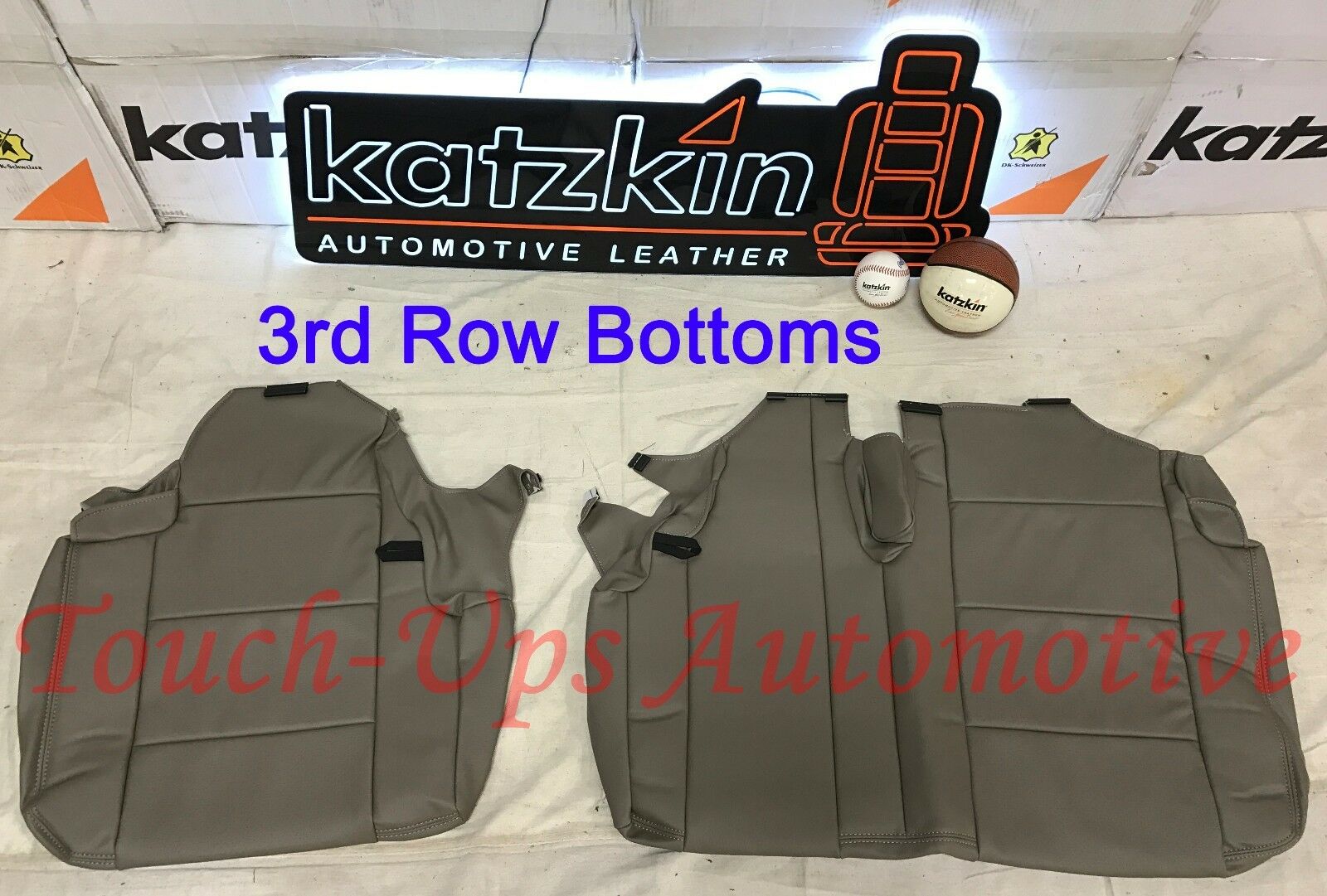 2015-2018 Chevrolet Tahoe Katzkin Cocoa Dune Leather Seat Covers Kit 3 Three Row