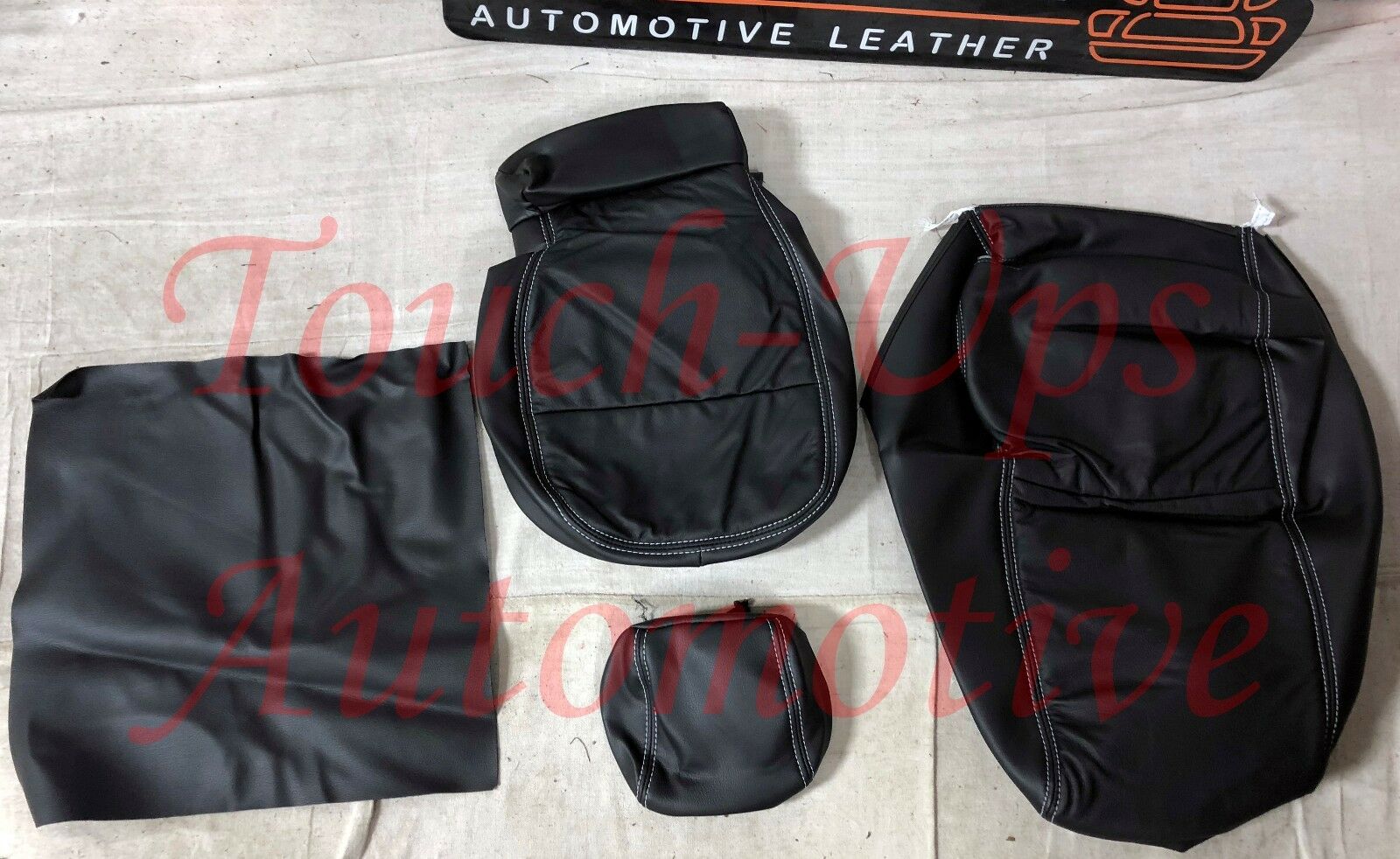 2012 Ford F-150 XLT Super Crew Cab KATZKIN Leather Seat Black F150 Perforated