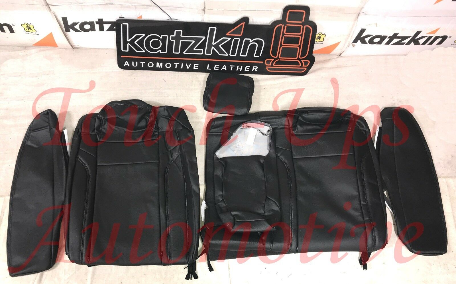 2015 2016 2017 2018 2019 Dodge Charger SXT RT Black KATZKIN Leather Seat Covers