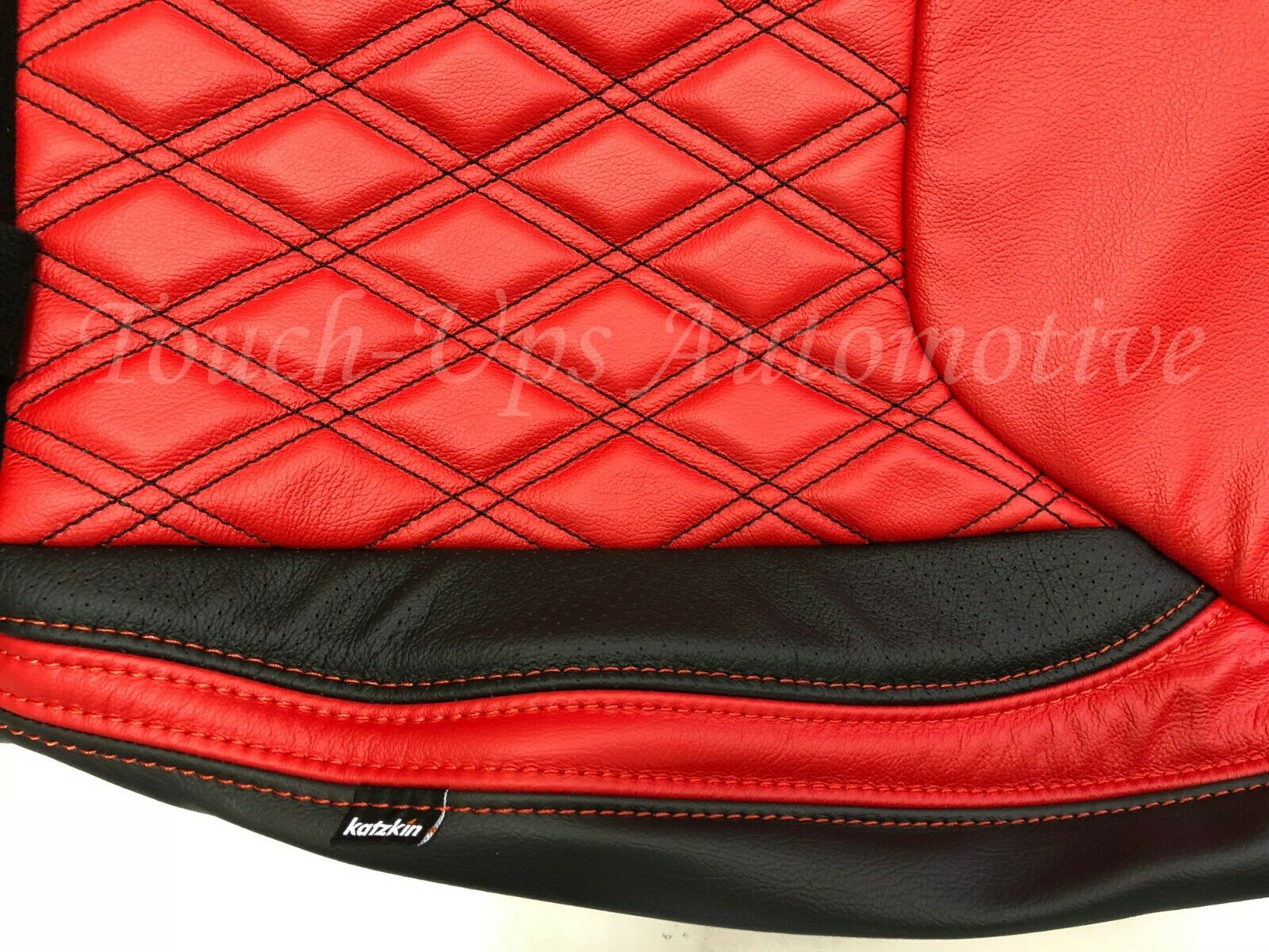 2013-2018 Jeep Wrangler JK KATZKIN Black Salsa Red Leather seats TekStitch 4Dr