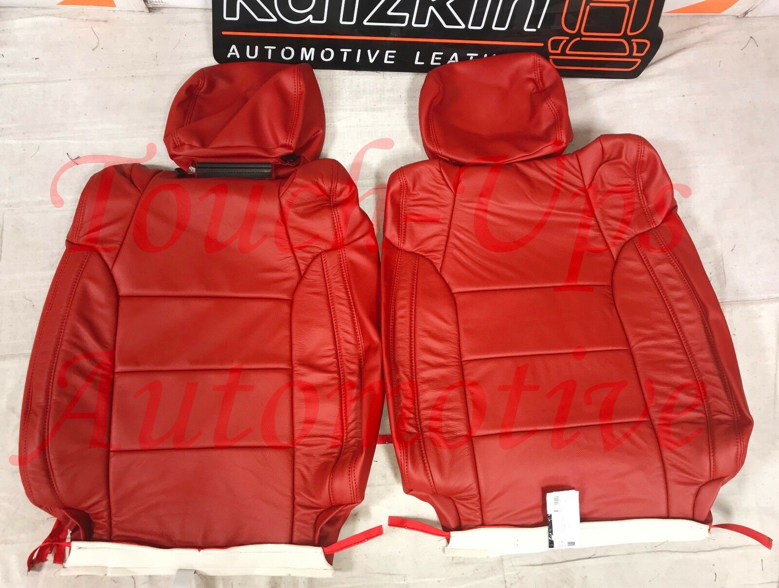 2014-2021 Toyota Tundra CrewMax Double Cab KATZKIN Salsa Red Leather Seats