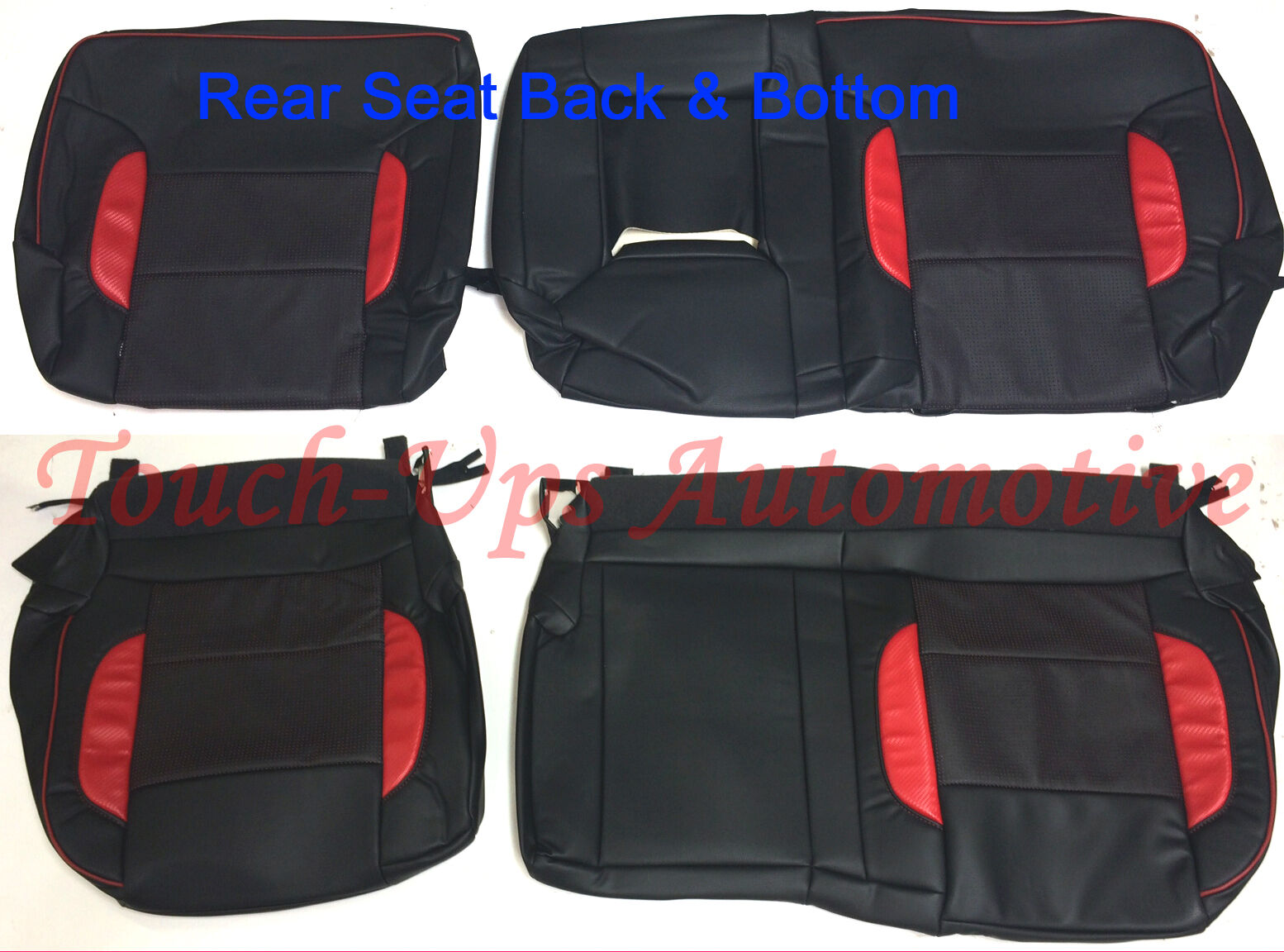 2014-2018 Chevrolet Silverado Crew Cab LT KATZKIN Leather Seat Covers Custom Red