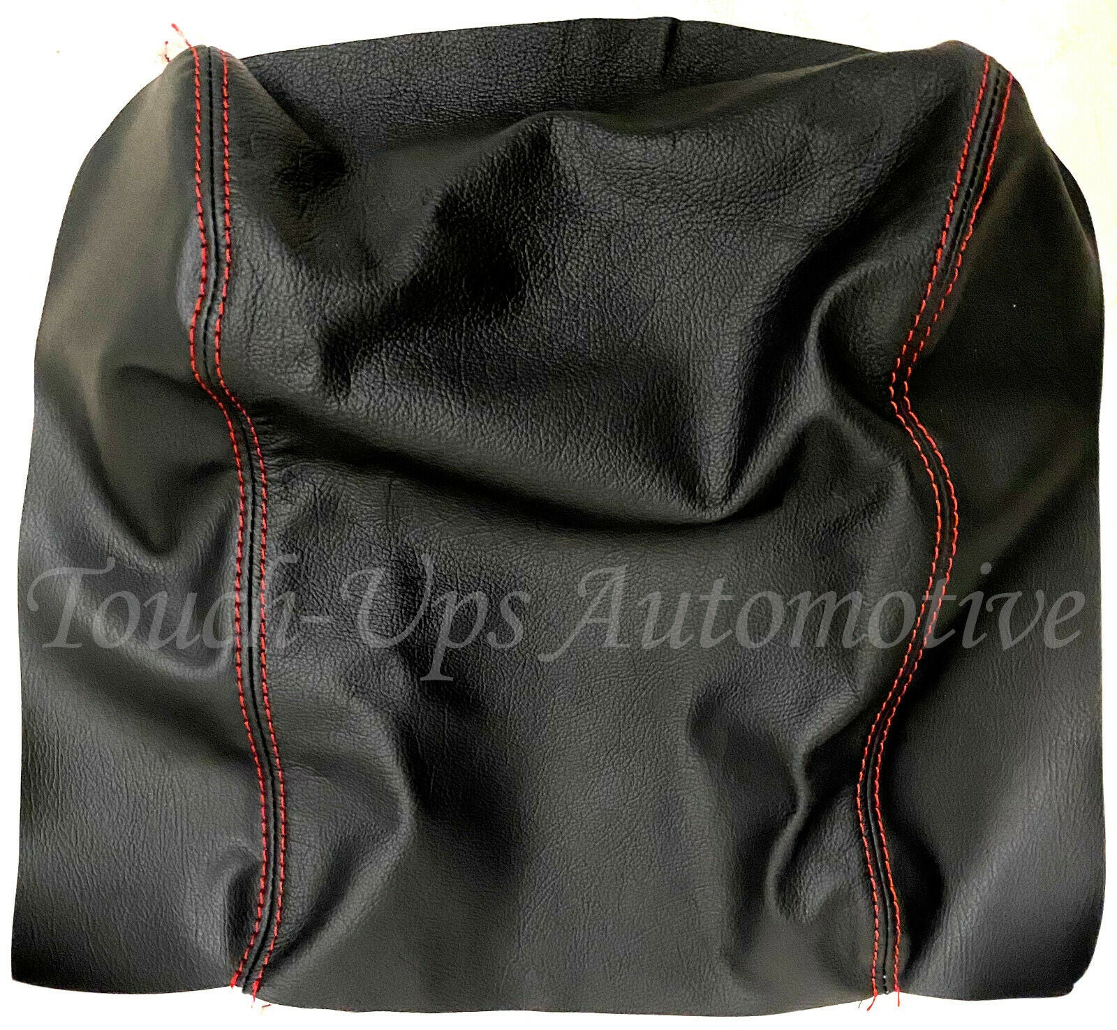 2015-2020 Ford F-150 XLT SuperCrew KATZKIN Black Red Leather Seat Covers Perfed