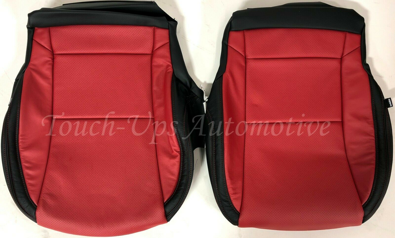 2010-2015 Camaro LS RS SS Custom KATZKIN Leather Seat Covers Kit Black Red