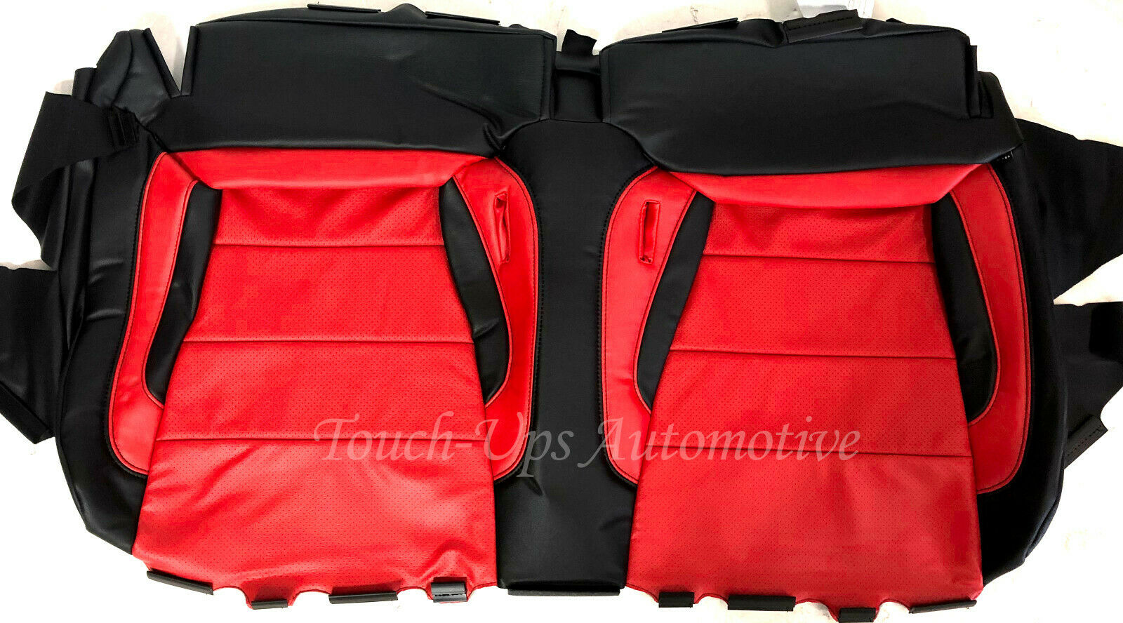 KATZKIN Leather Seat Kit for 2015-2020 Ford Mustang Coupe V6 GT Black Salsa Red