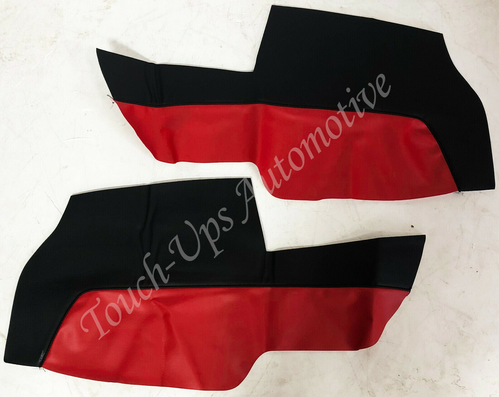 KATZKIN Leather Seat Kit for 2015-2020 Ford Mustang Coupe V6 GT Black Salsa Red