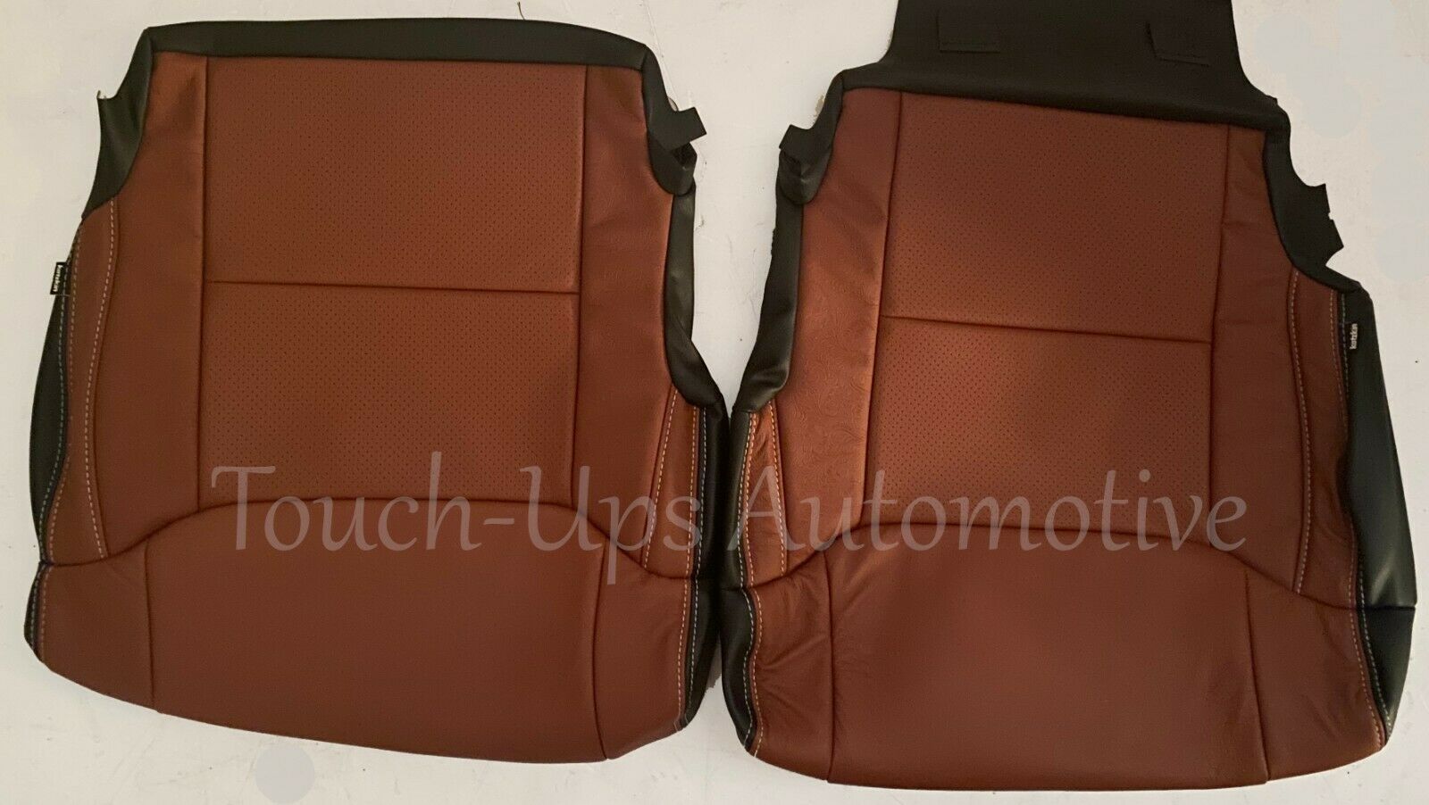 2014-2021 Toyota Tundra Double Cab CrewMax Black Cognac Outlaw Leather Seats