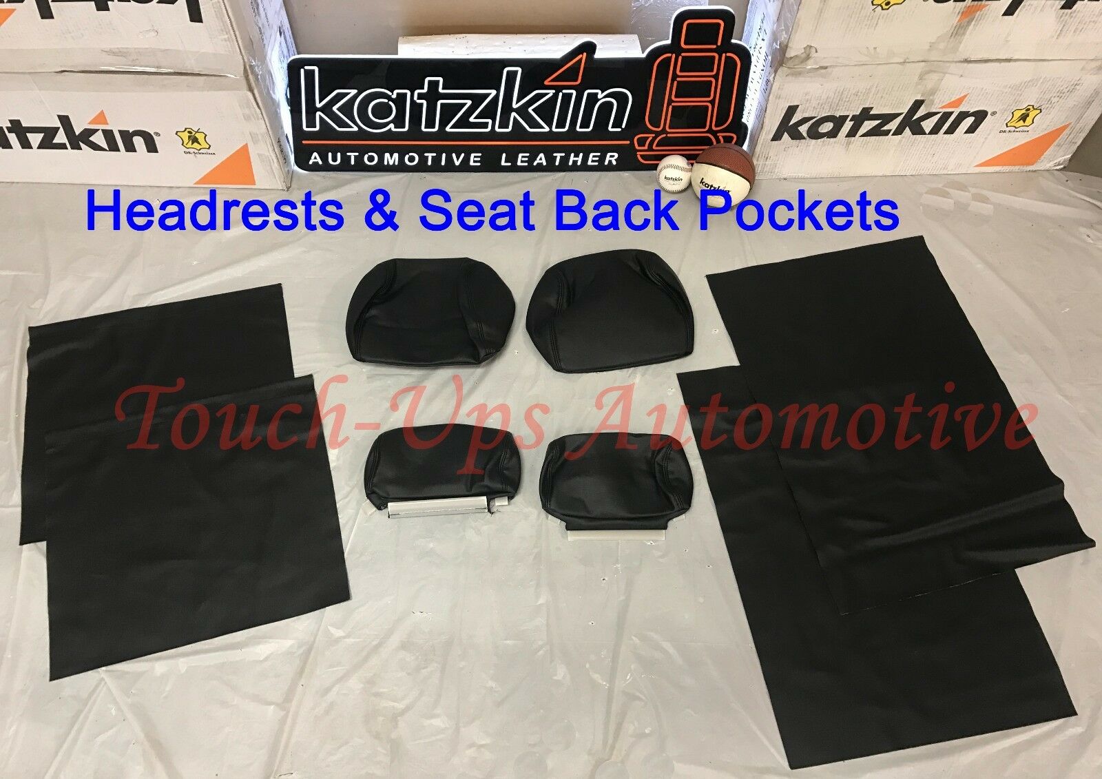 2010-2013 Chevrolet Silverado LT Crew Cab Black Katzkin Leather Seat Covers Kit