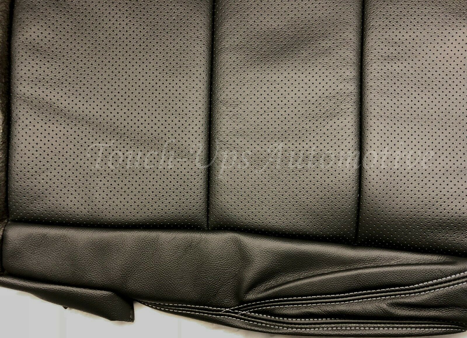2016-2020 Tacoma Double Cab ALEA Black Silver Leather Seat Covers Kit Perforated