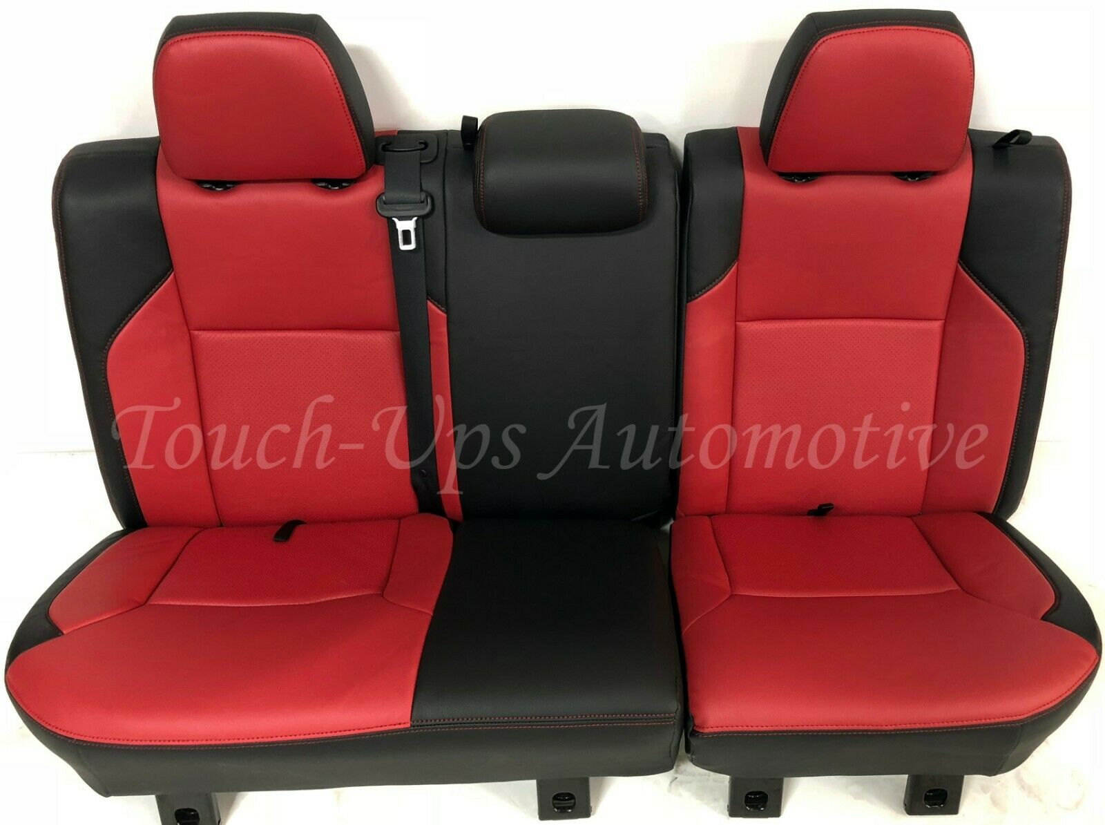 2016-2022 Toyota Tacoma DOUBLE Cab SR5 TRD Black Red Katzkin Leather Seat Cover