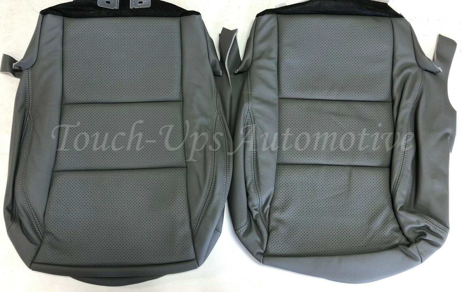 2016-2020 Toyota Tacoma Double Cab ALEA Cement Gray Leather Seat Covers Perfed