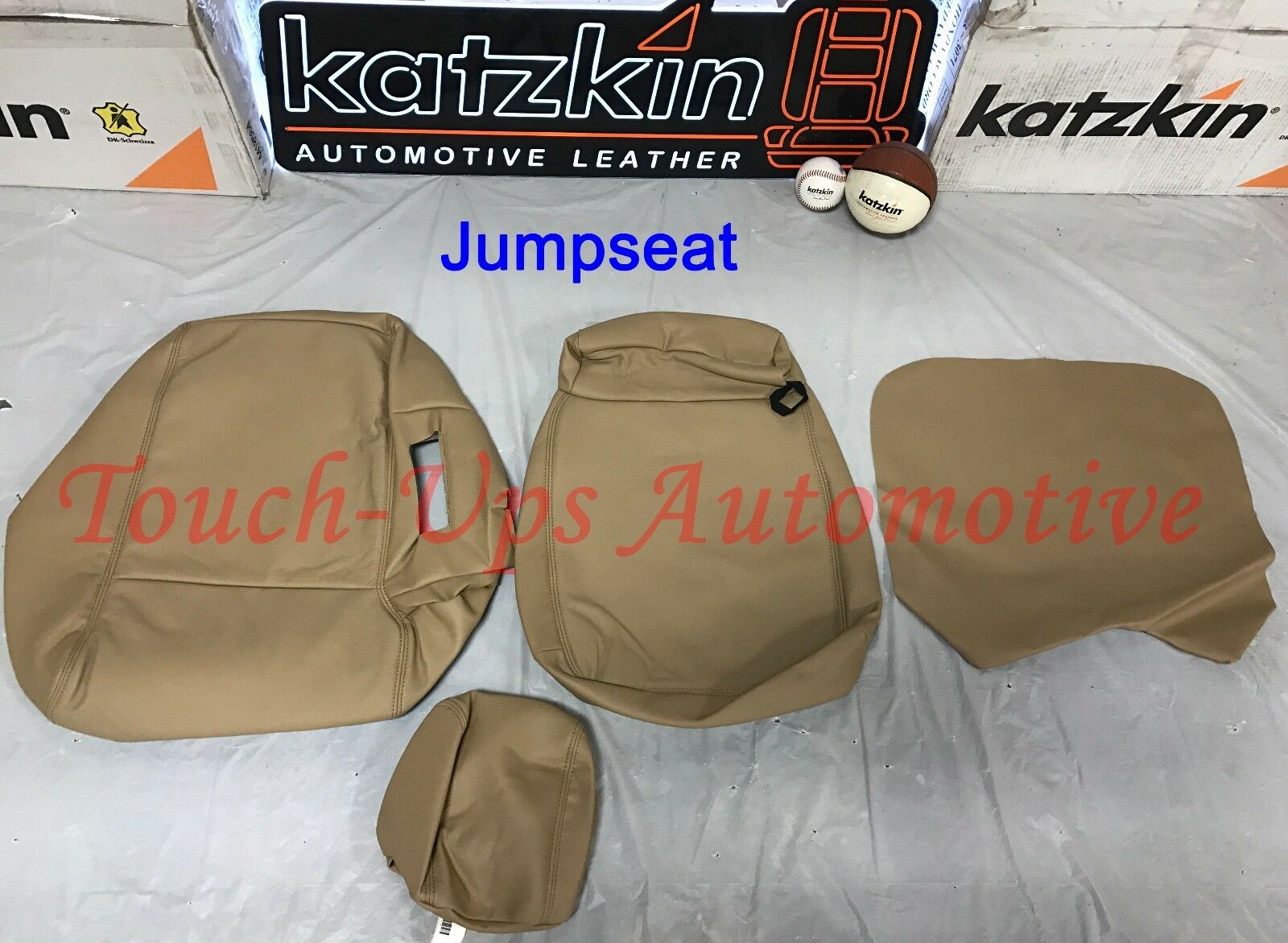 2015-2018 Ford F-150 XLT SuperCrew KATZKIN Leather Seat Covers Kit Camel Replace