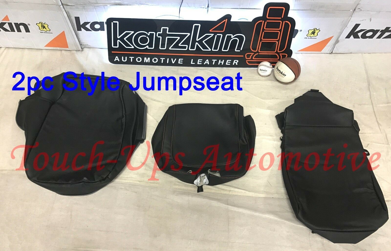 2013-2018 Dodge Ram Crew Cab KATZKIN Black Diesel Gray Salsa Leather Seat Kit