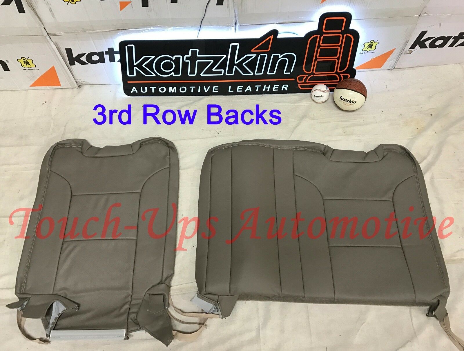 2015-2018 Chevrolet Tahoe Katzkin Cocoa Dune Leather Seat Covers Kit 3 Three Row