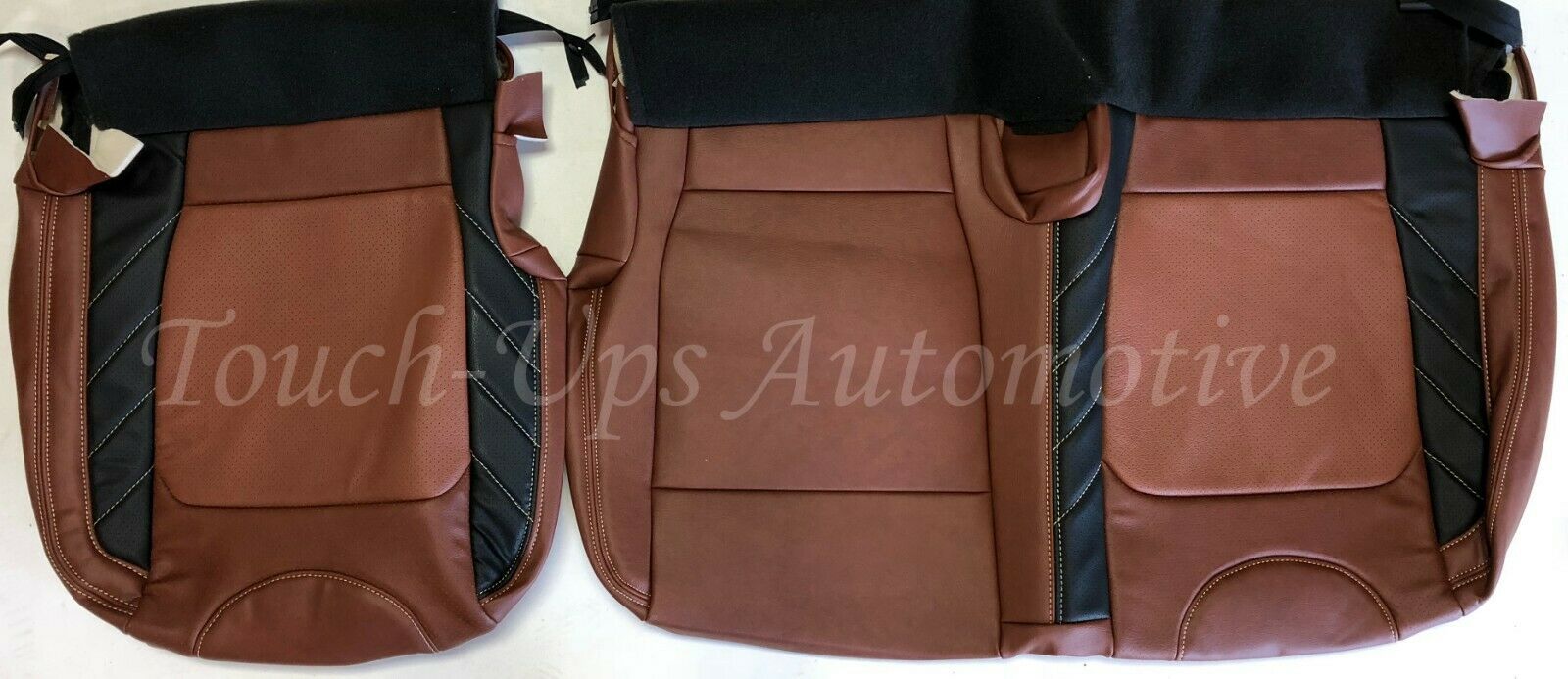 2015-2018 F-150 XLT SuperCrew KATZKIN Leather Seat Covers LIMITED Black Mahogany