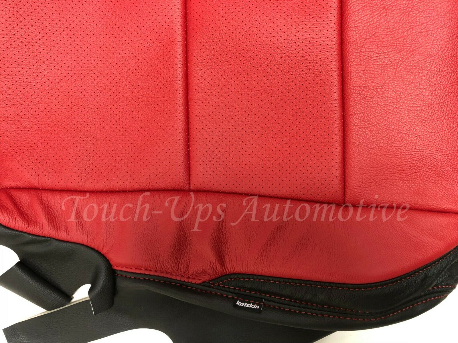 2016-2022 Toyota Tacoma DOUBLE Cab SR5 TRD Black Red Katzkin Leather Seat Cover