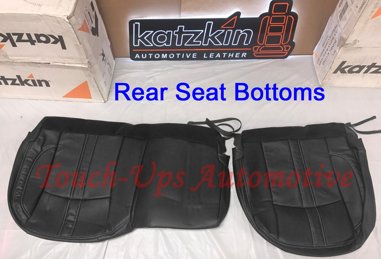 2013-2018 Dodge Ram Crew Cab Saddleback Katzkin Black Outlaw Leather seat Kit