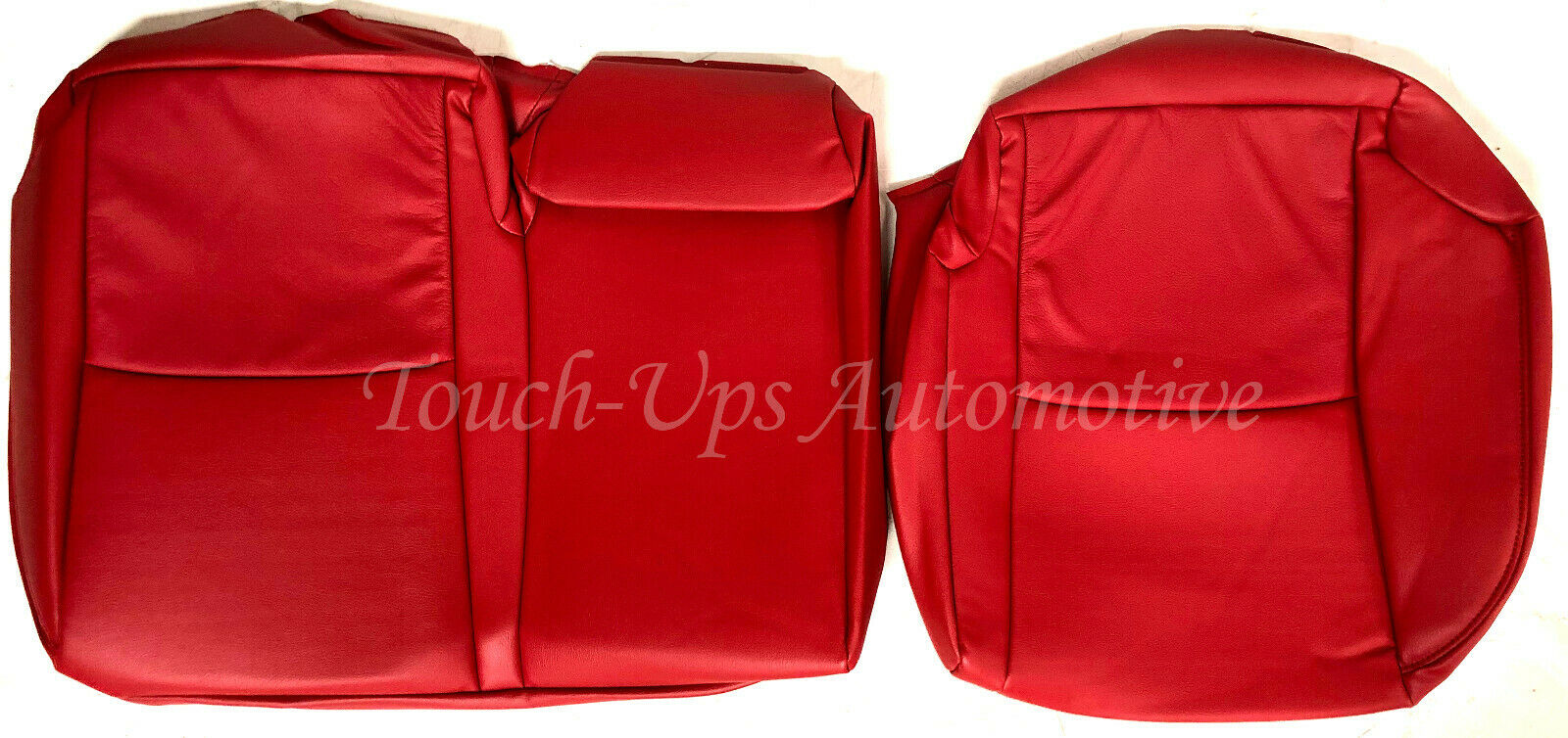Fits 2011-2024 Toyota 4Runner Red Leather Seat Covers Kit Black TRD Logos 2 row