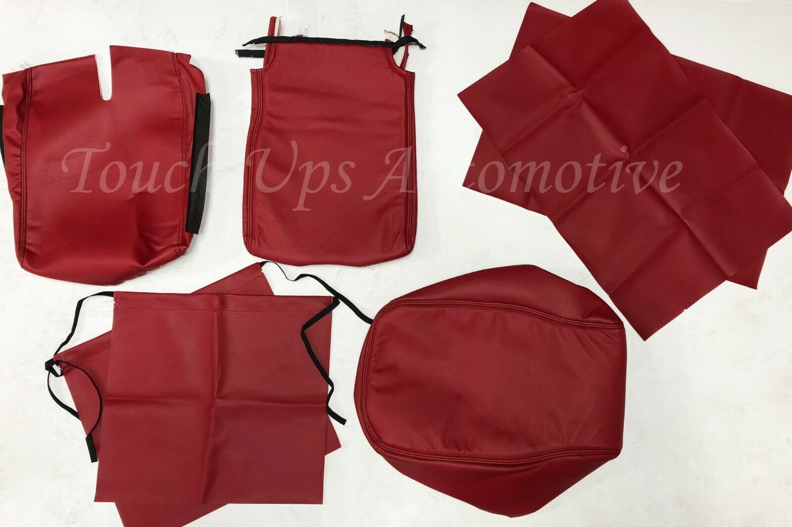 2007-2013 Chevrolet Silverado LT Crew Cab KATZKIN Red Leather Seat Covers Kit