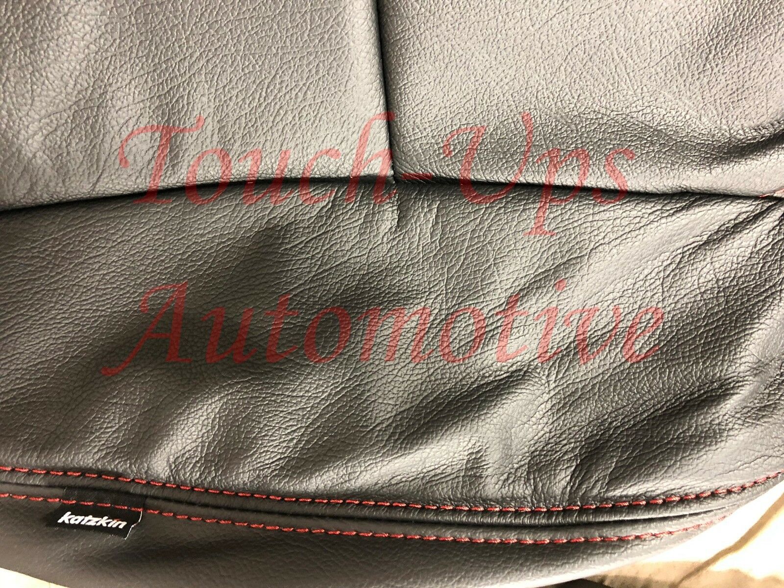 2007-2013 Toyota Tundra CrewMax KATZKIN Black RED Leather Seat Covers Replace