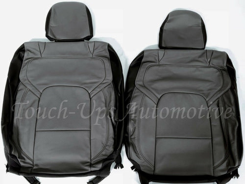 2019-22 Dodge Ram Crew Cab Big Horn Star Black Gray Leather Seat Covers kit