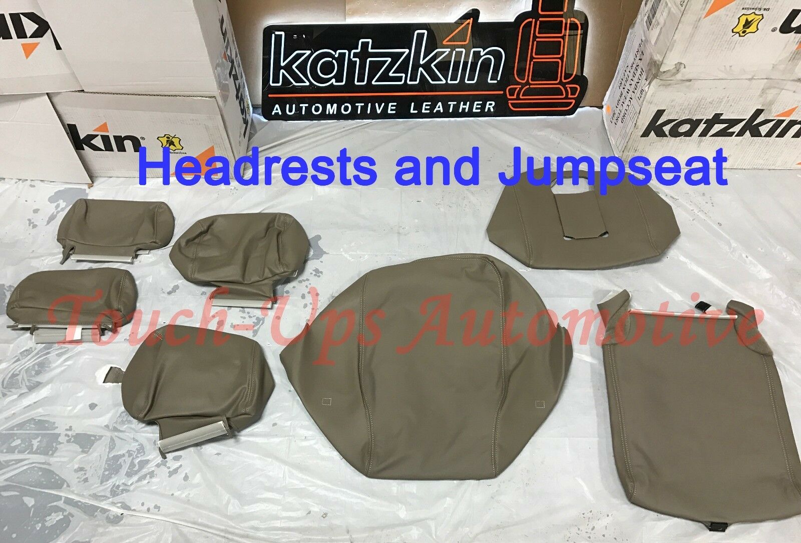 2014-2018 Silverado Crew Cab LT Katzkin Cocoa Dune Leather Seat Covers Replace