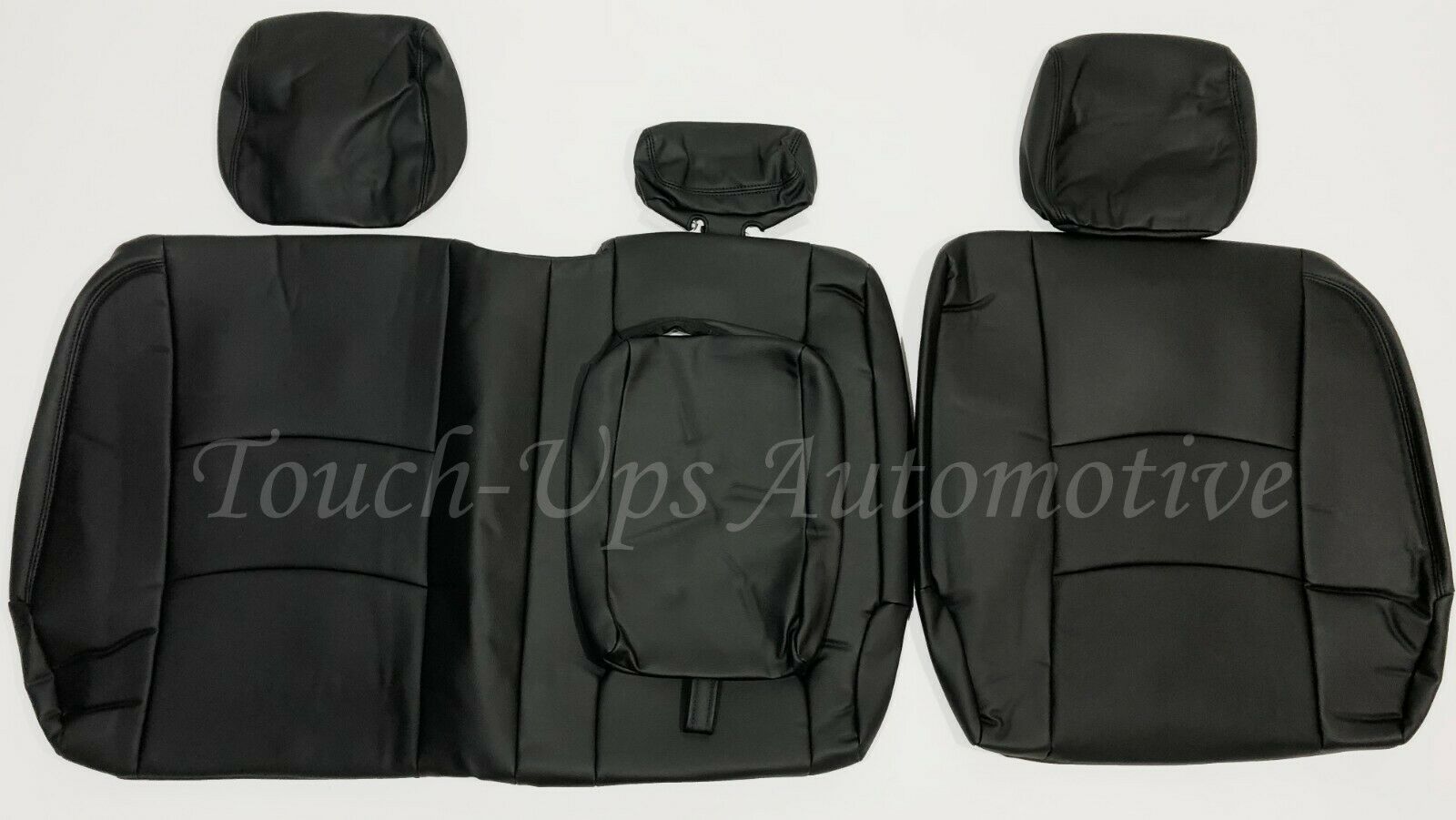 2013-2018 Dodge Ram Crew Cab Black Katzkin Leather Seat Covers Kit 3 piece Jump