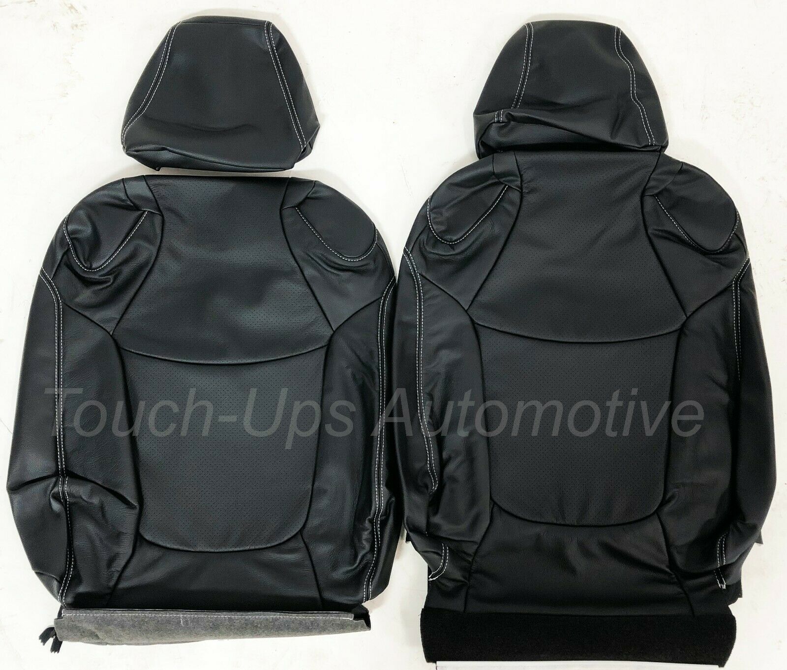 2019-20 Toyota Rav4 LE XLE KATZKIN Leather Seat Covers Replacement Black Silver