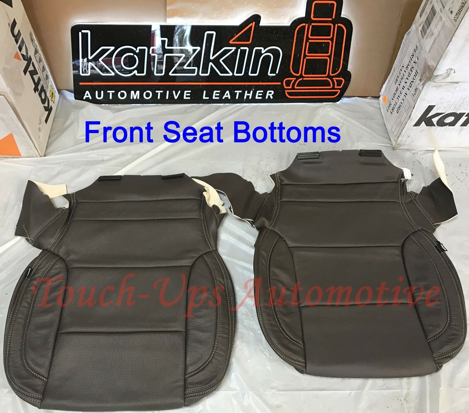 2014-2018 Silverado Crew Cab KATZKIN Cocoa Dune Leather Seat Covers Kit Java
