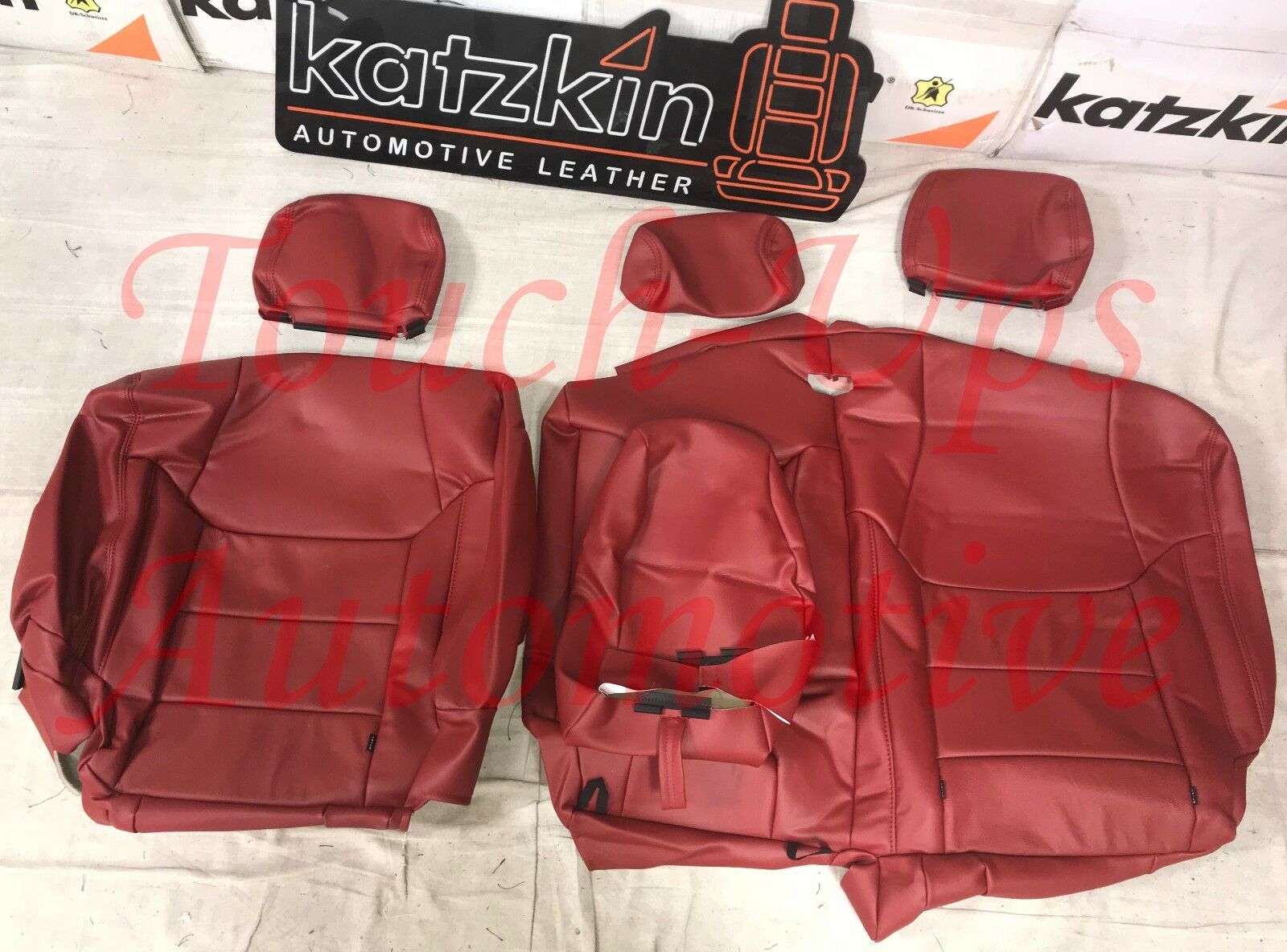2014-2021 Toyota Tundra CrewMax KATZKIN Cardinal Red Leather Seats NEW SR5 TRD