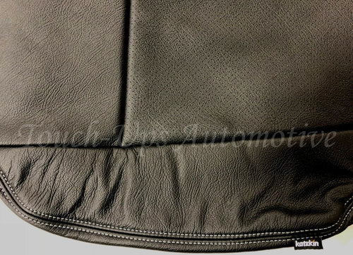 2017-2018 Ford F-250 XLT SuperCrew KATZKIN Leather Seat Covers Black Jumpseat
