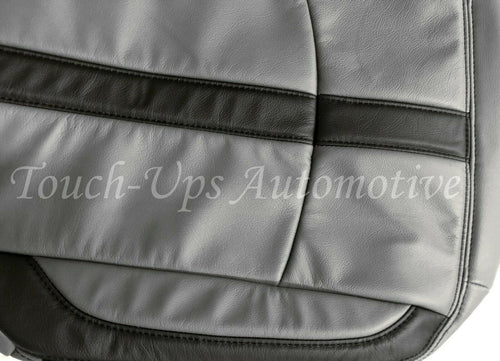 13-18 Dodge Ram Crew or Quad Cab Diesel Gray with Black Katzkin Leather Seat Covers Logos