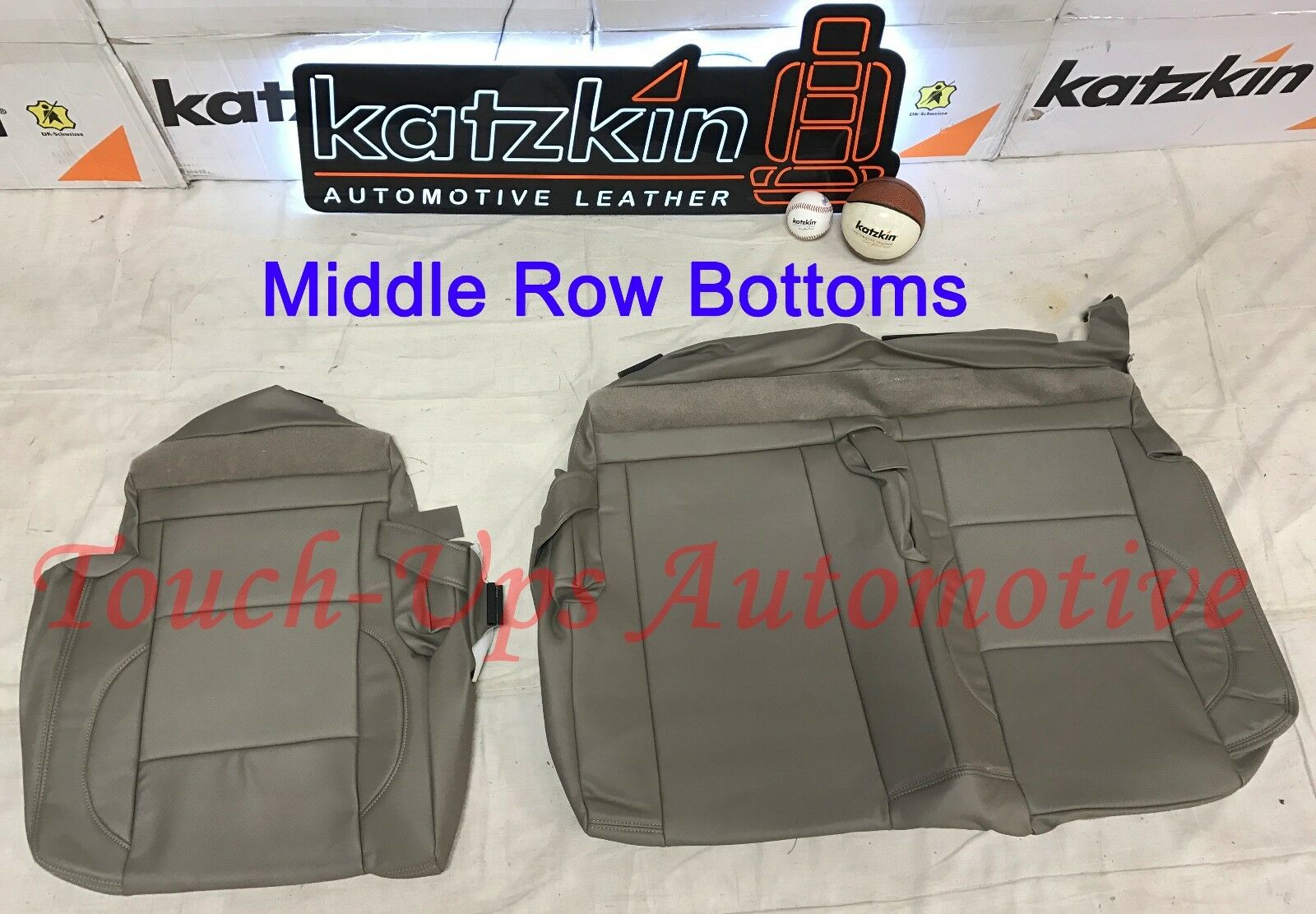 2015-2018 Chevrolet Tahoe Katzkin Cocoa Dune Leather Seat Covers Kit 3 Three Row