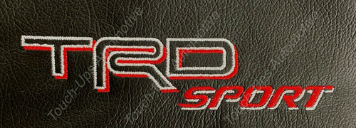 2016-2022 Toyota Tacoma Double Cab Katzkin Black Red Leather Seat Covers Logo TRD Sport