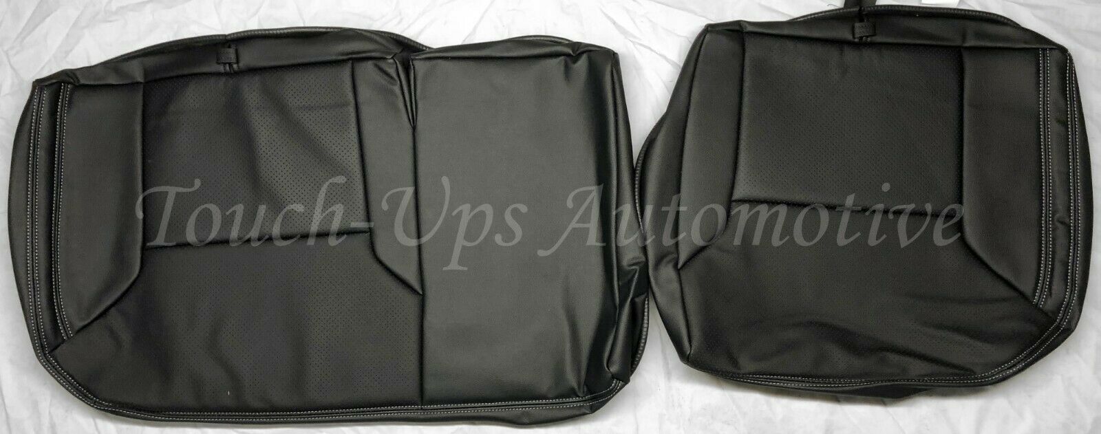 2016-2020 Tacoma Double Cab ALEA Black Silver Leather Seat Covers Kit Perforated