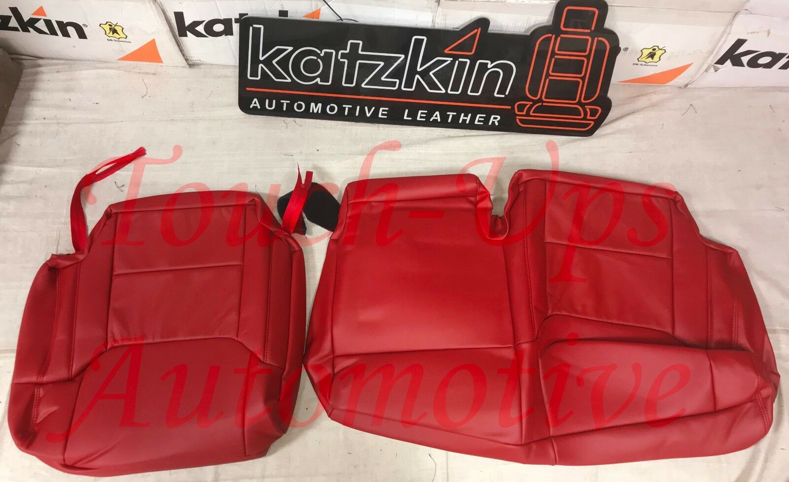2014-2021 Toyota Tundra CrewMax Double Cab KATZKIN Salsa Red Leather Seats