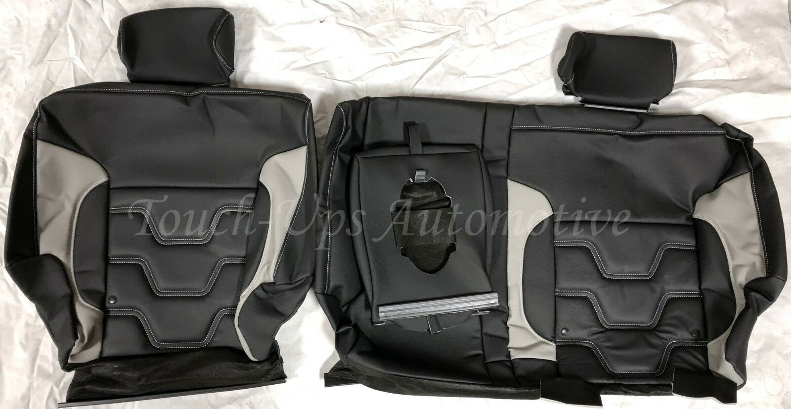 2014-2018 Chevrolet Silverado Crew Cab LT Alea Black Leather Seat Covers Custom