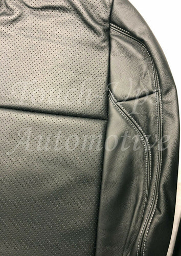 2016-2020 Tacoma Double Cab ALEA Black Silver Leather Seat Covers Kit Perforated