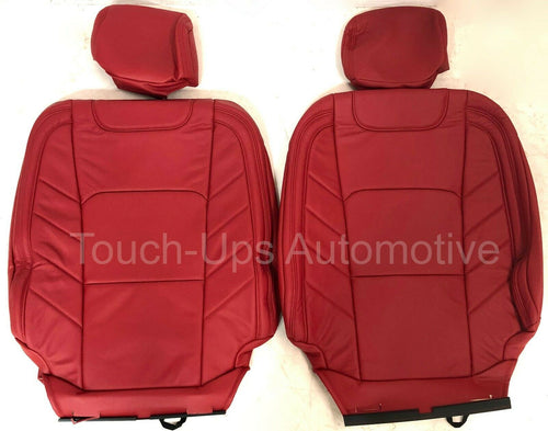 2015-2020 Ford F-150 XLT STX SuperCrew Crew Cab Leather Seat Covers Red Limited