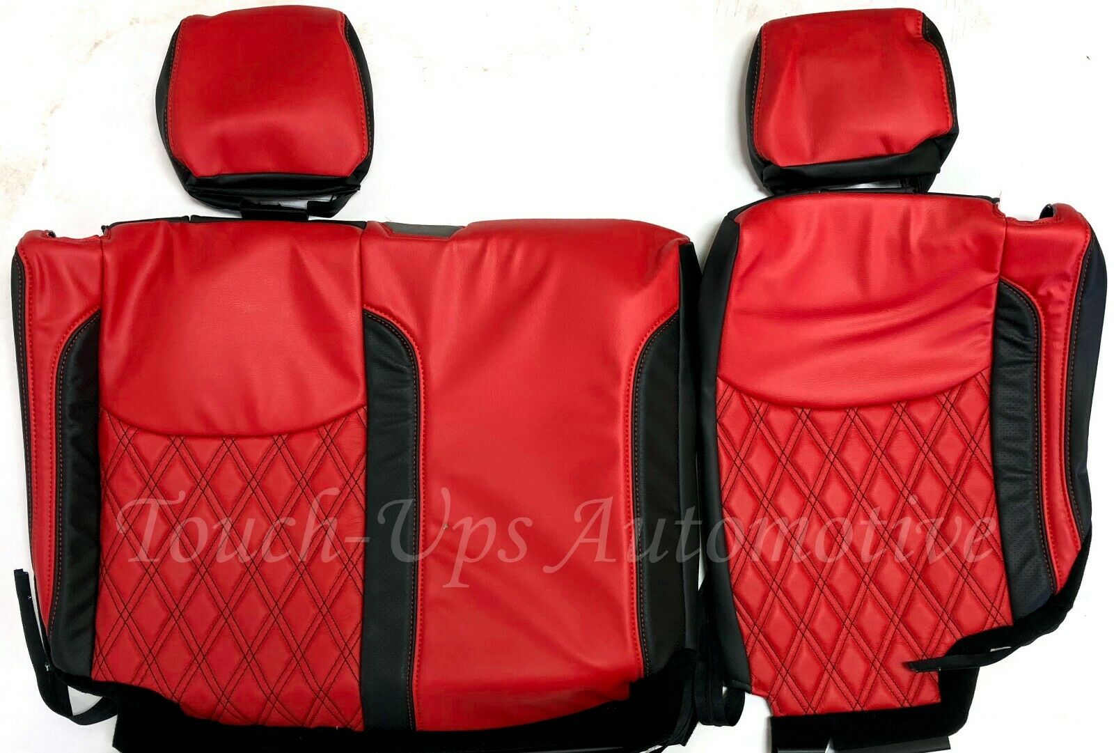 2013-2018 Jeep Wrangler JK KATZKIN Black Salsa Red Leather seats TekStitch 4Dr